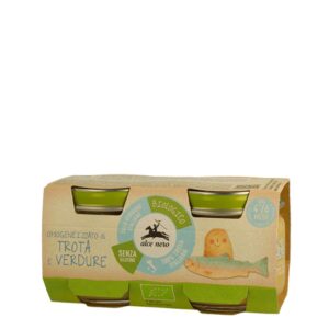 Alce Nero BIO Pisztráng-zöldségpástétom babáknak 2*80g