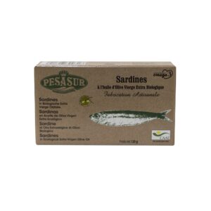 Pesasur Szardínia filé BIO extra szűz olívaolajban 120g